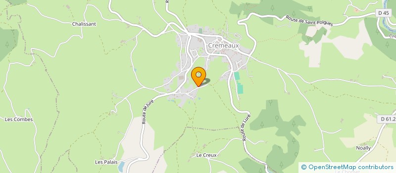 localisation de l'entreprise LE PERE FONTAINE  CREMEAUX