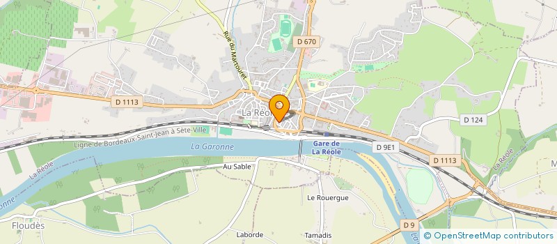 localisation de l'entreprise LE PERE, LE FILS ET LE SINGE  LA REOLE