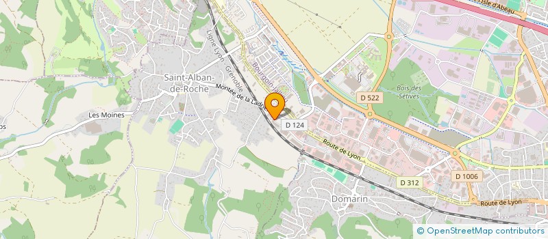 localisation de l'entreprise LE PERE MOLLIER à SAINT-ALBAN-DE-ROCHE