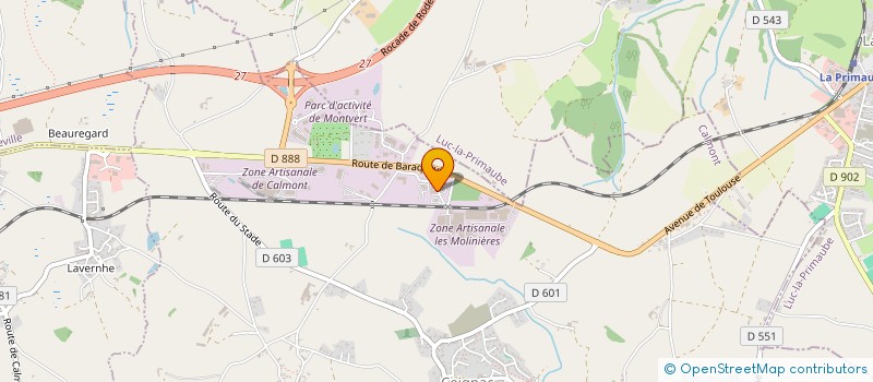 localisation de l'entreprise LE PEREYRET  CALMONT