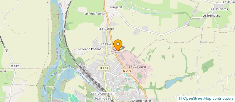 localisation de l'entreprise LE PERICARD à MAGNET