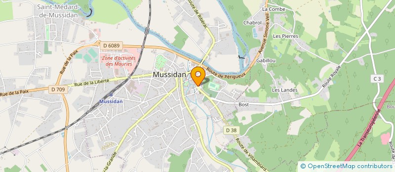 localisation de l'entreprise LE PERIGORD à MUSSIDAN