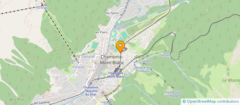 localisation de l'entreprise LE PERIPHERIQUE à CHAMONIX-MONT-BLANC