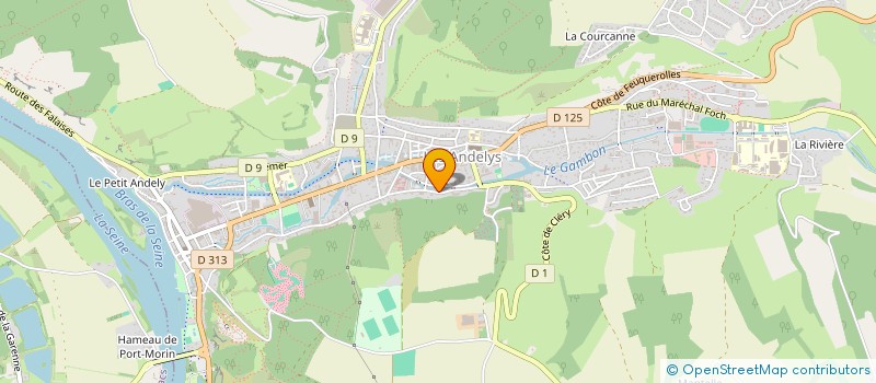 localisation de l'entreprise LE PERISTYLE  LES ANDELYS