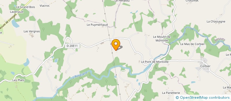 localisation de l'entreprise LE PEROUSE  LUBERSAC