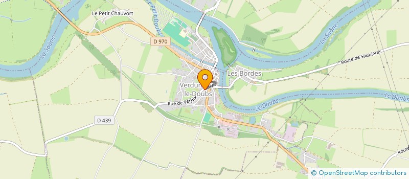 localisation de l'entreprise LE PERRON à VERDUN-SUR-LE-DOUBS