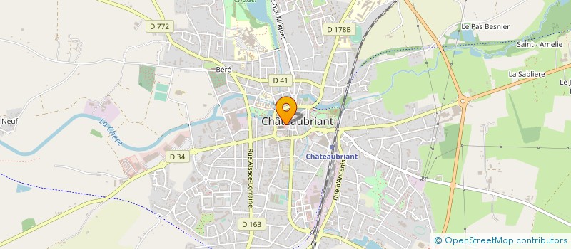 localisation de l'entreprise LE PERRON DE SAINT NICOLAS  CHATEAUBRIANT