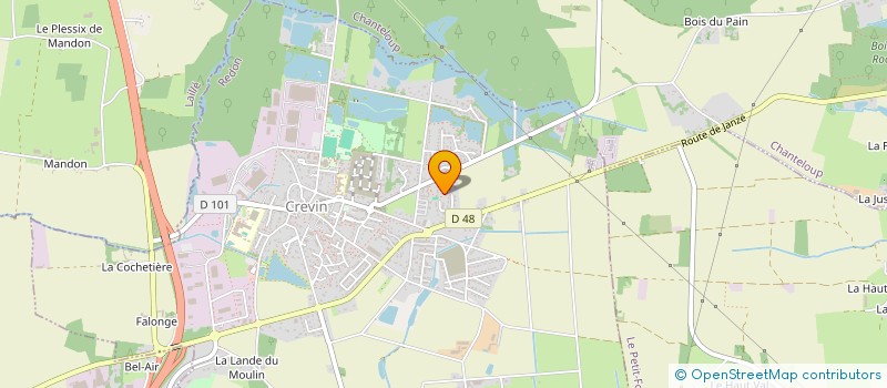 localisation de l'entreprise LE PERRON SCI  CREVIN