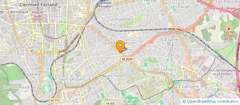 localisation de l'entreprise LE PERSONNAGE63  CLERMONT-FERRAND