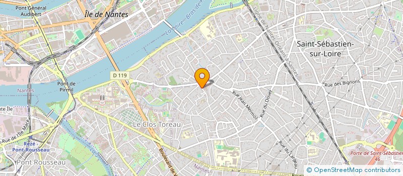 localisation de l'entreprise LE PESOIR à SAINT-SEBASTIEN-SUR-LOIRE