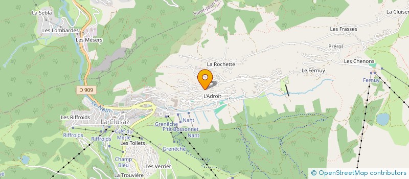 localisation de l'entreprise LE PETIT AGNELLET à LA CLUSAZ