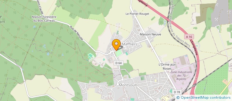 localisation de l'entreprise LE PETIT ANJOU  MAFFLIERS