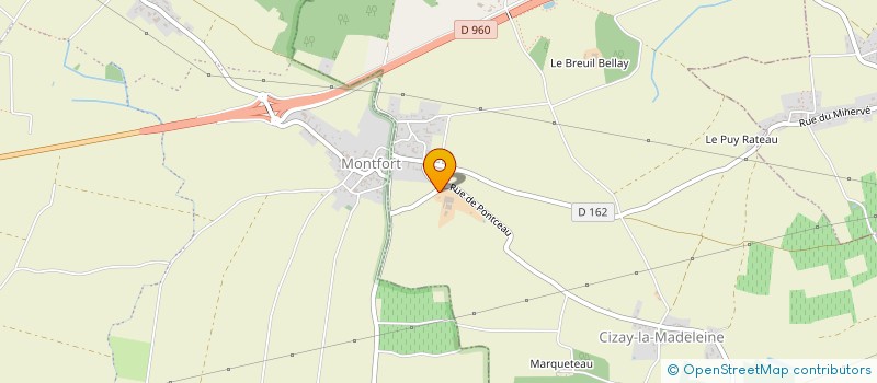 localisation de l'entreprise LE PETIT ANJOU à CIZAY-LA-MADELEINE