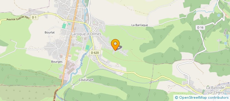 localisation de l'entreprise LE PETIT ATELIER D'ART à LAROQUE-D'OLMES