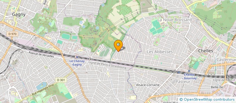 localisation de l'entreprise LE PETIT ATELIER DES ABBESSES  GAGNY