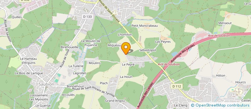 localisation de l'entreprise LE PETIT ATELIER MUSICAL D ART ET COULEUR  SAUBION