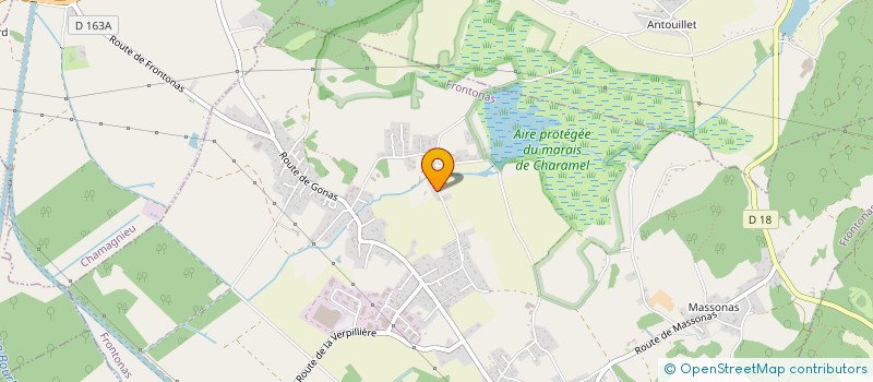 localisation de l'entreprise LE PETIT AU BOUT  FRONTONAS