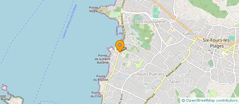 localisation de l'entreprise LE PETIT BAIGNEUR  SIX-FOURS-LES-PLAGES