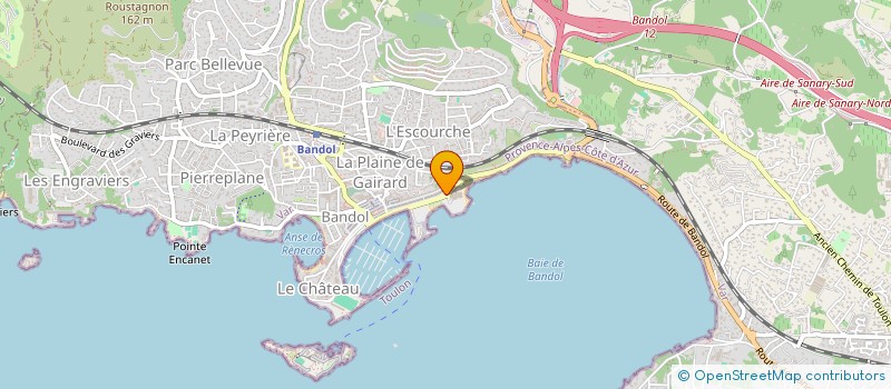 localisation de l'entreprise LE PETIT BANDOL à BANDOL