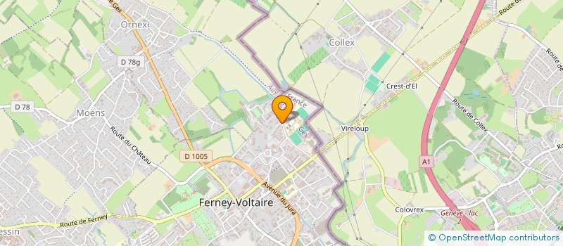 localisation de l'entreprise LE PETIT BASSIN à FERNEY-VOLTAIRE