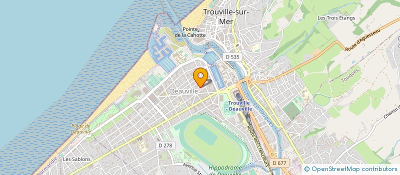 localisation de l'entreprise LE PETIT BATEAU NORMAND à DEAUVILLE