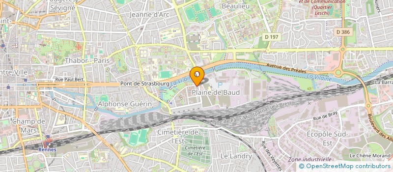 localisation de l'entreprise LE PETIT BAUD à RENNES