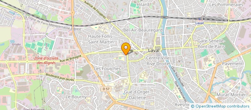 localisation de l'entreprise LE PETIT BE à LAVAL