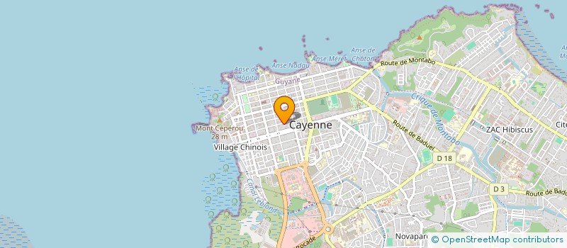 localisation de l'entreprise LE PETIT BEDON SARL  CAYENNE
