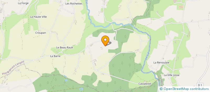 localisation de l'entreprise LE PETIT BEUDRON à PLOUGUENAST-LANGAST