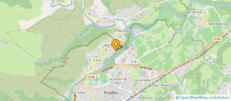 localisation de l'entreprise LE PETIT BIO  PRADES