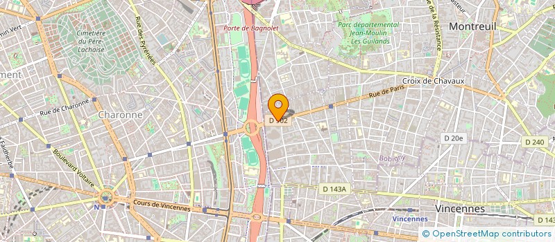 localisation de l'entreprise LE PETIT BISTROT à MONTREUIL