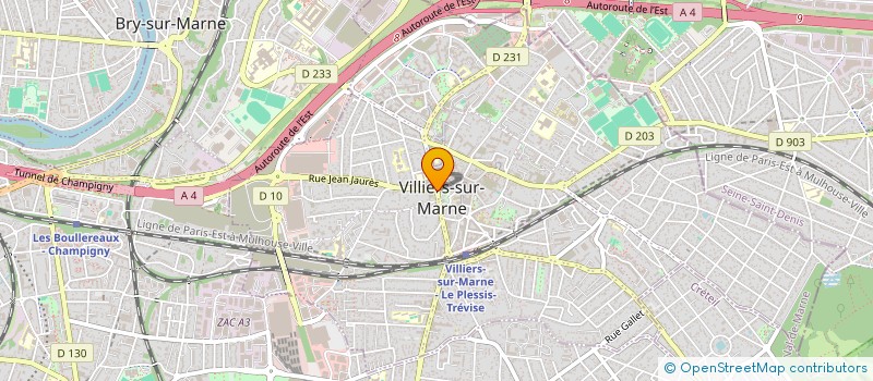 localisation de l'entreprise LE PETIT BISTROT  VILLIERS-SUR-MARNE