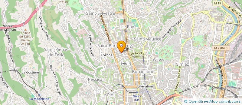 localisation de l'entreprise LE PETIT BLEU DE LA COTE SUD à NICE