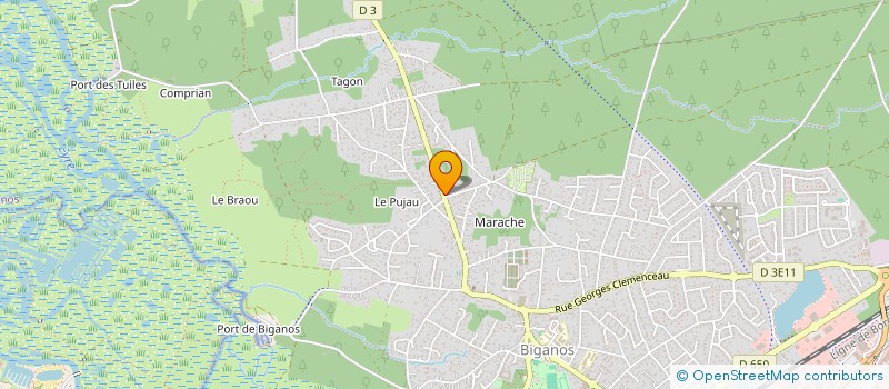 localisation de l'entreprise LE PETIT BOIEN  BIGANOS