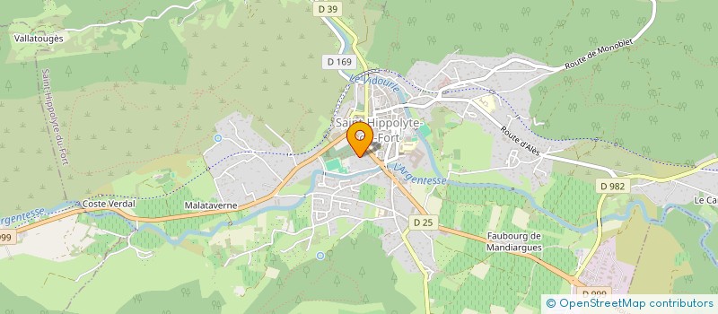 localisation de l'entreprise LE PETIT BOIS  SAINT-HIPPOLYTE-DU-FORT