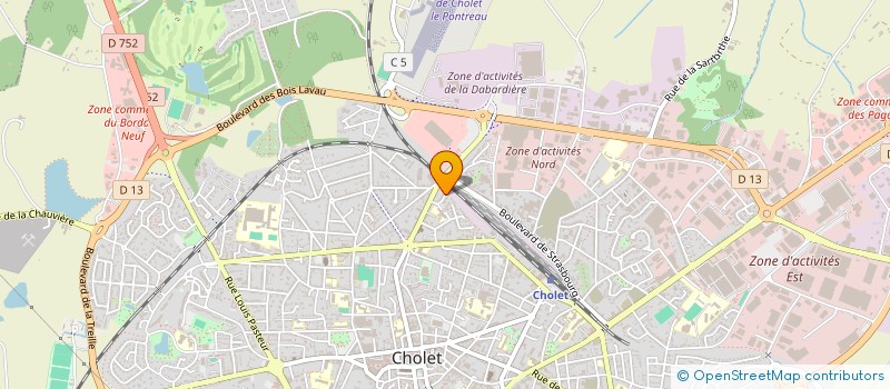 localisation de l'entreprise LE PETIT BOIS à CHOLET