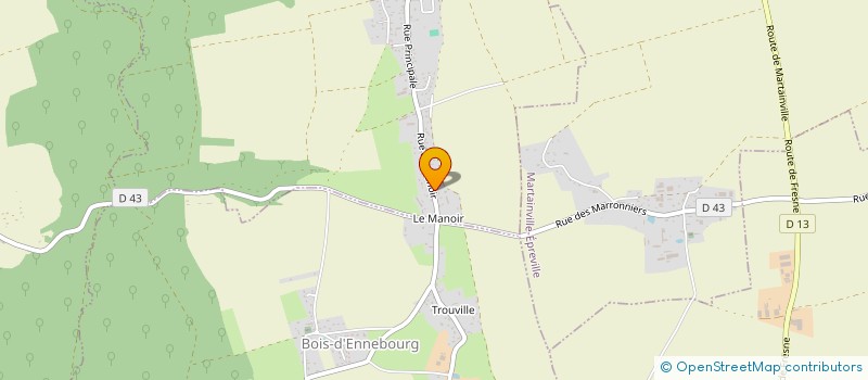 localisation de l'entreprise LE PETIT BOIS  BOIS-L'EVEQUE