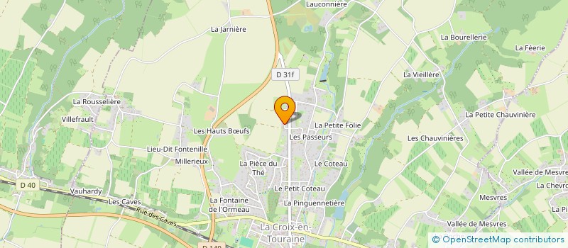 localisation de l'entreprise LE PETIT BOIS à LA CROIX-EN-TOURAINE