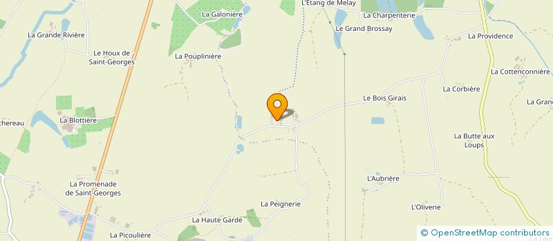 localisation de l'entreprise LE PETIT BOIS GIRAULT  CHEMILLE-EN-ANJOU