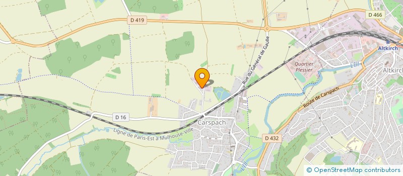 localisation de l'entreprise LE PETIT BOIS JPH  CARSPACH