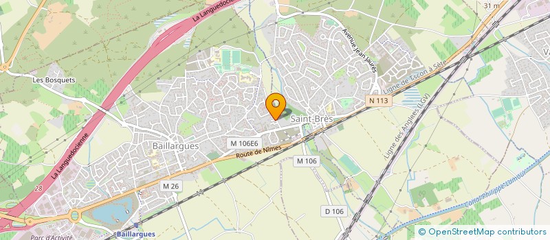 localisation de l'entreprise LE PETIT BONHEUR à BAILLARGUES