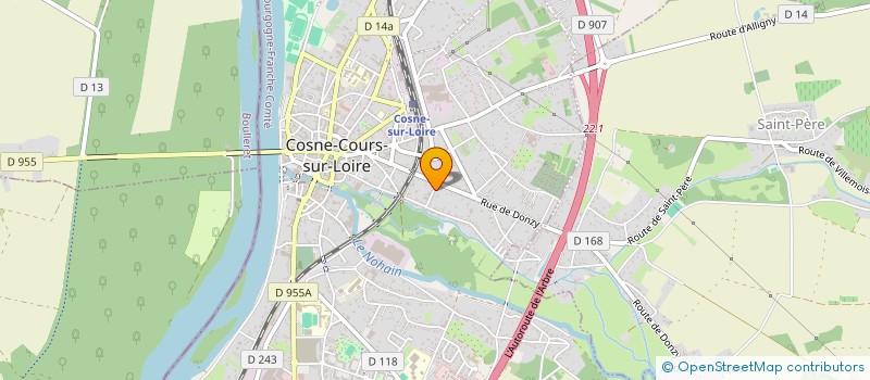 localisation de l'entreprise LE PETIT BONHEUR à COSNE-COURS-SUR-LOIRE