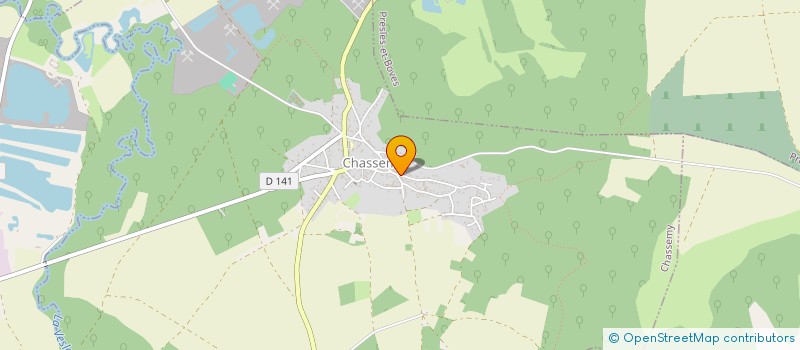 localisation de l'entreprise LE PETIT BONHEUR  CHASSEMY