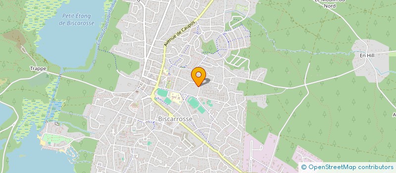 localisation de l'entreprise LE PETIT BONHEUR  BISCARROSSE