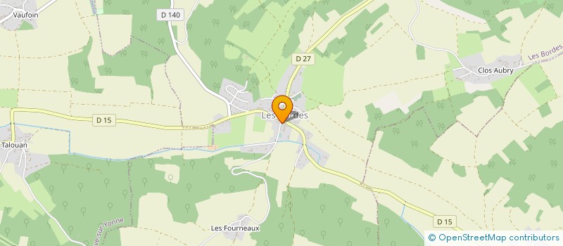 localisation de l'entreprise LE PETIT BORDESIOT à LES BORDES