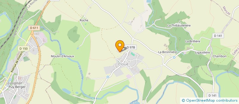 localisation de l'entreprise LE PETIT BOUCHER DU COUDRET  CLOUE