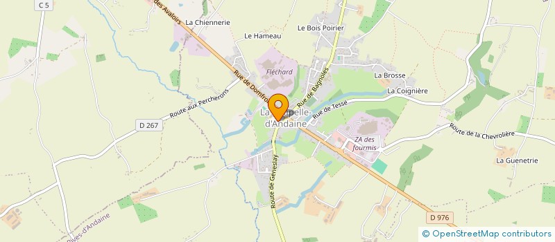 localisation de l'entreprise LE PETIT BOUCHON à RIVES D'ANDAINE