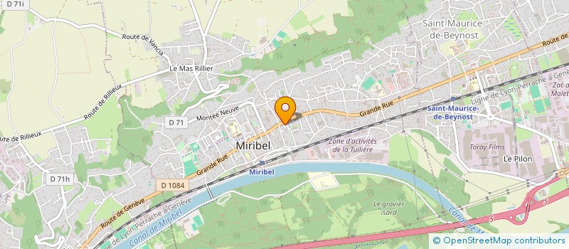 localisation de l'entreprise LE PETIT BOUDOIR à MIRIBEL