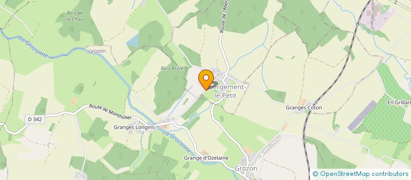 localisation de l'entreprise LE PETIT BOUILLEUR  ABERGEMENT-LE-PETIT