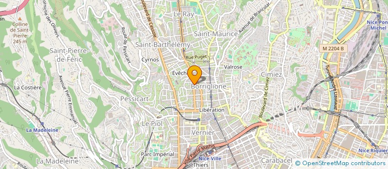 localisation de l'entreprise LE PETIT BOURBON à NICE
